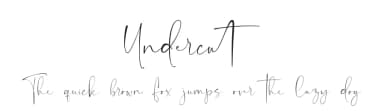Undercut by Ef Studio — Script Handwritten Font — thumbnail 1
