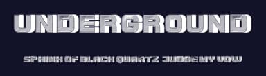 Underground by Vladimir Nikolic — Sans Serif Font — thumbnail 2
