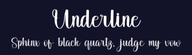 Underline by FreshtypeINK — Script Handwritten Font — thumbnail 2