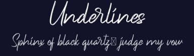 Underlines by NihStudio — Script Handwritten Font — thumbnail 2