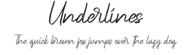Underlines by NihStudio — Script Handwritten Font — thumbnail 1