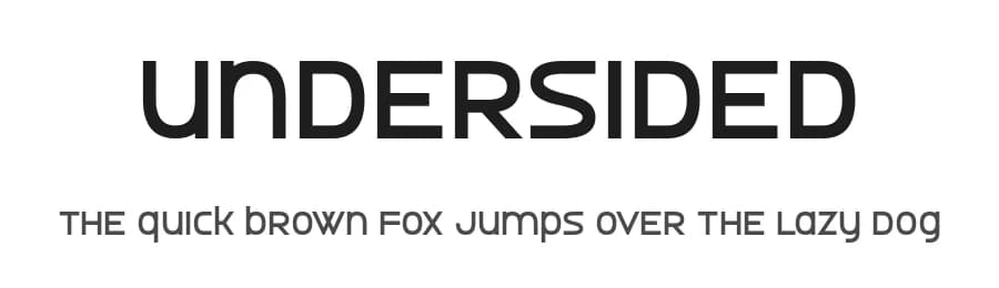 Undersided by Chequered Ink — Sans Serif Font