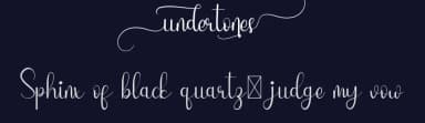Undertones by Calligraphy Fonts — Script Handwritten Font — thumbnail 2