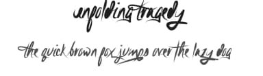 Unfolding Tragedy by Dirt2.com - SickCapital — Script Handwritten Font — thumbnail 1