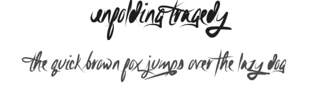 Unfolding Tragedy by Dirt2.com - SickCapital — Script Handwritten Font