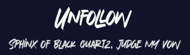 Unfollow by Gassstype — Script Handwritten Font — thumbnail 2
