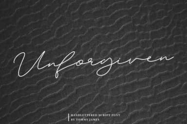 Unforgiven Font by it_was_a_good_day — Script Handwritten Font — thumbnail 1