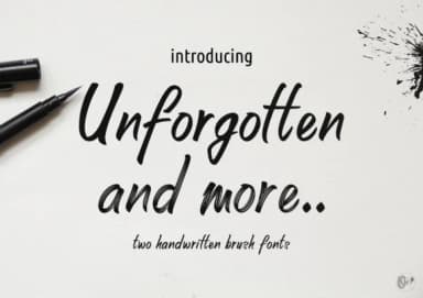 Unforgotten Font by Unatype — Script Handwritten Font — thumbnail 1