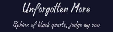Unforgotten More by Onne Hermawan — Script Handwritten Font — thumbnail 2