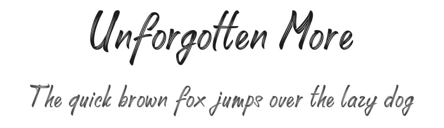 Unforgotten More by Onne Hermawan — Script Handwritten Font — preview 1