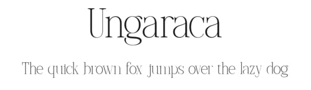Ungaraca by Pentagonistudio — Serif Font