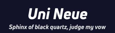 Uni Neue by Fontfabric — Sans Serif Font — thumbnail 2