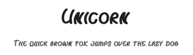 Unicorn by Etik Fatimah — Script Handwritten Font — thumbnail 1