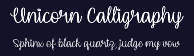 Unicorn Calligraphy by Misti's Fonts — Script Handwritten Font — thumbnail 2