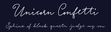 Unicorn Confetti by Misti's Fonts — Script Handwritten Font — thumbnail 2