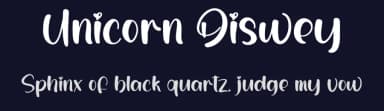 Unicorn Diswey by creatype designer — Script Handwritten Font — thumbnail 2