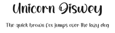 Unicorn Diswey by creatype designer — Script Handwritten Font — thumbnail 1