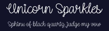 Unicorn Sparkles by Misti's Fonts — Script Handwritten Font — thumbnail 2