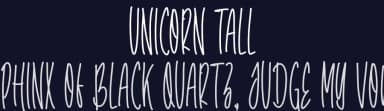Unicorn Tall by NJ Studio — Script Handwritten Font — thumbnail 2