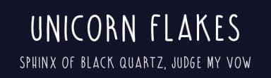Unicorn Flakes by Nina — Script Handwritten Font — thumbnail 2