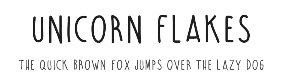 Unicorn Flakes by Nina — Script Handwritten Font