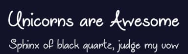 Unicorns are Awesome by Misti's Fonts — Script Handwritten Font — thumbnail 2