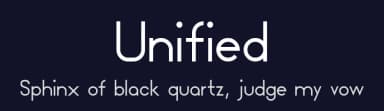 Unified by Nils Kähler — Sans Serif Font — thumbnail 2