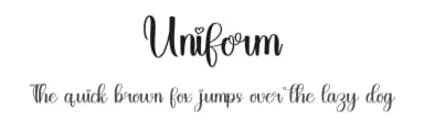 Uniform by Inermedia Studio — Script Handwritten Font — thumbnail 1