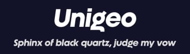 Unigeo by Zetafonts — Sans Serif Font — thumbnail 2