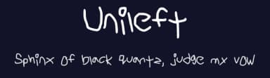 Unileft by Uni Cornholio — Script Handwritten Font — thumbnail 2