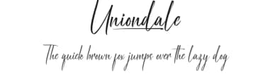 Uniondale by VinType — Script Handwritten Font — thumbnail 1