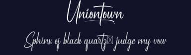 Uniontown by Noah Type — Script Handwritten Font — thumbnail 2