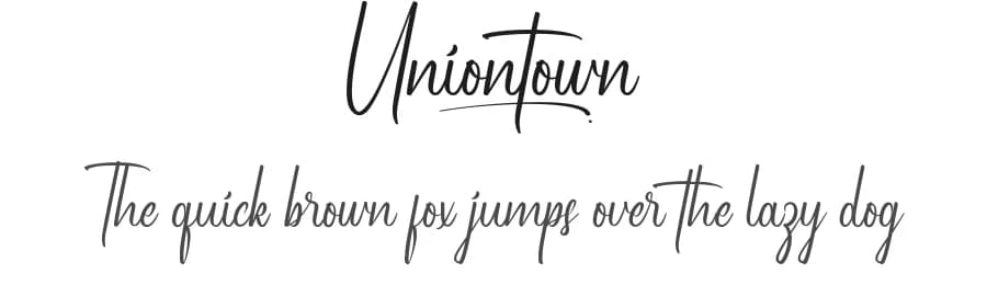 Uniontown by Noah Type — Script Handwritten Font