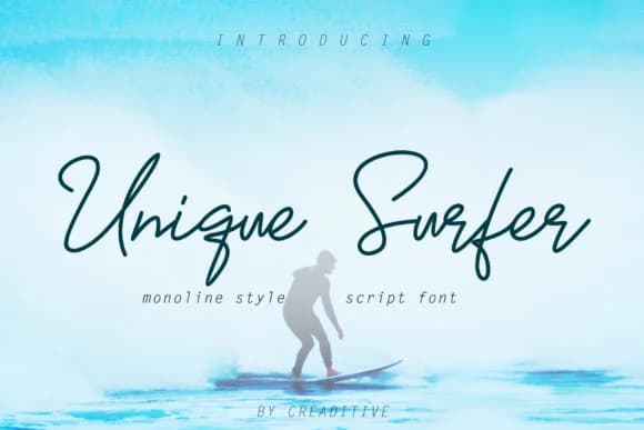 Unique Surfer Font by Creaditive Design — Script Handwritten Font