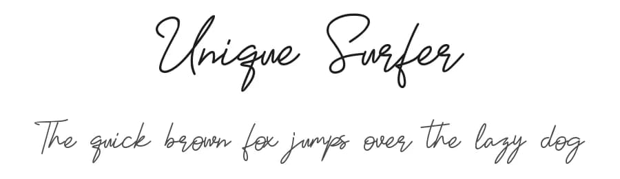 Unique Surfer by Creaditive Design — Script Handwritten Font