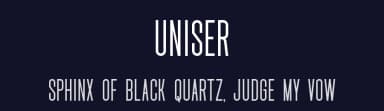 Uniser by Almarkhatype — Sans Serif Font — thumbnail 2