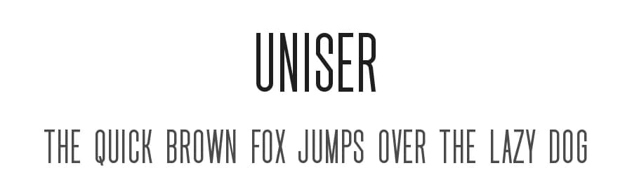Uniser by Almarkhatype — Sans Serif Font