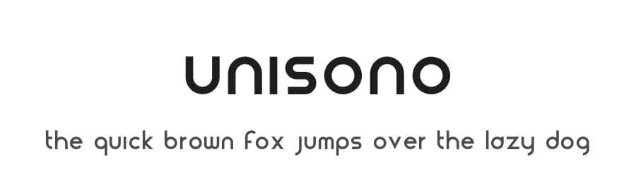 Unisono by Piero Unisono — Sans Serif Font