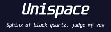 Unispace by Typodermic Fonts — Sans Serif Font — thumbnail 2
