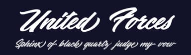 United Forces by Billy Argel Fonts ® — Script Handwritten Font — thumbnail 2
