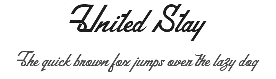 United Stay by Typeline Studio — Script Handwritten Font