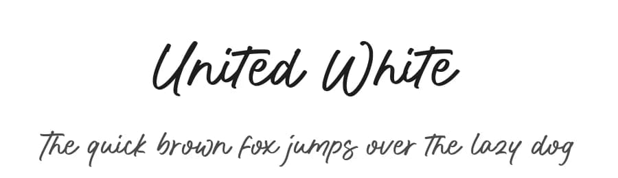 United White by Balpirick Studio — Script Handwritten Font