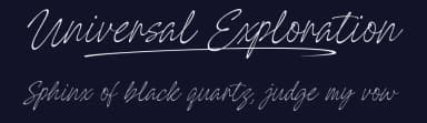 Universal Exploration by Måns Grebäck — Script Handwritten Font — thumbnail 2