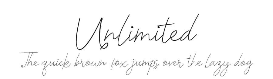 Unlimited by Gagegostyle — Script Handwritten Font
