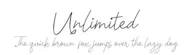 Unlimited by Gagegostyle — Script Handwritten Font — thumbnail 1