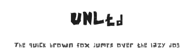 UNLtd by L — Script Handwritten Font