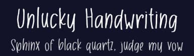 Unlucky Handwriting by Kurnia Setyadi — Script Handwritten Font — thumbnail 2
