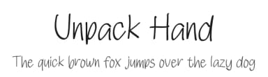 Unpack Hand by Studio Hello Good — Script Handwritten Font — thumbnail 1