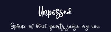 Unpossed by Supersemar Letter — Script Handwritten Font — thumbnail 2