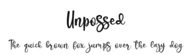 Unpossed by Supersemar Letter — Script Handwritten Font — thumbnail 1